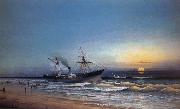 unknow artist tHE Blockade Runner Ashore oil painting picture wholesale